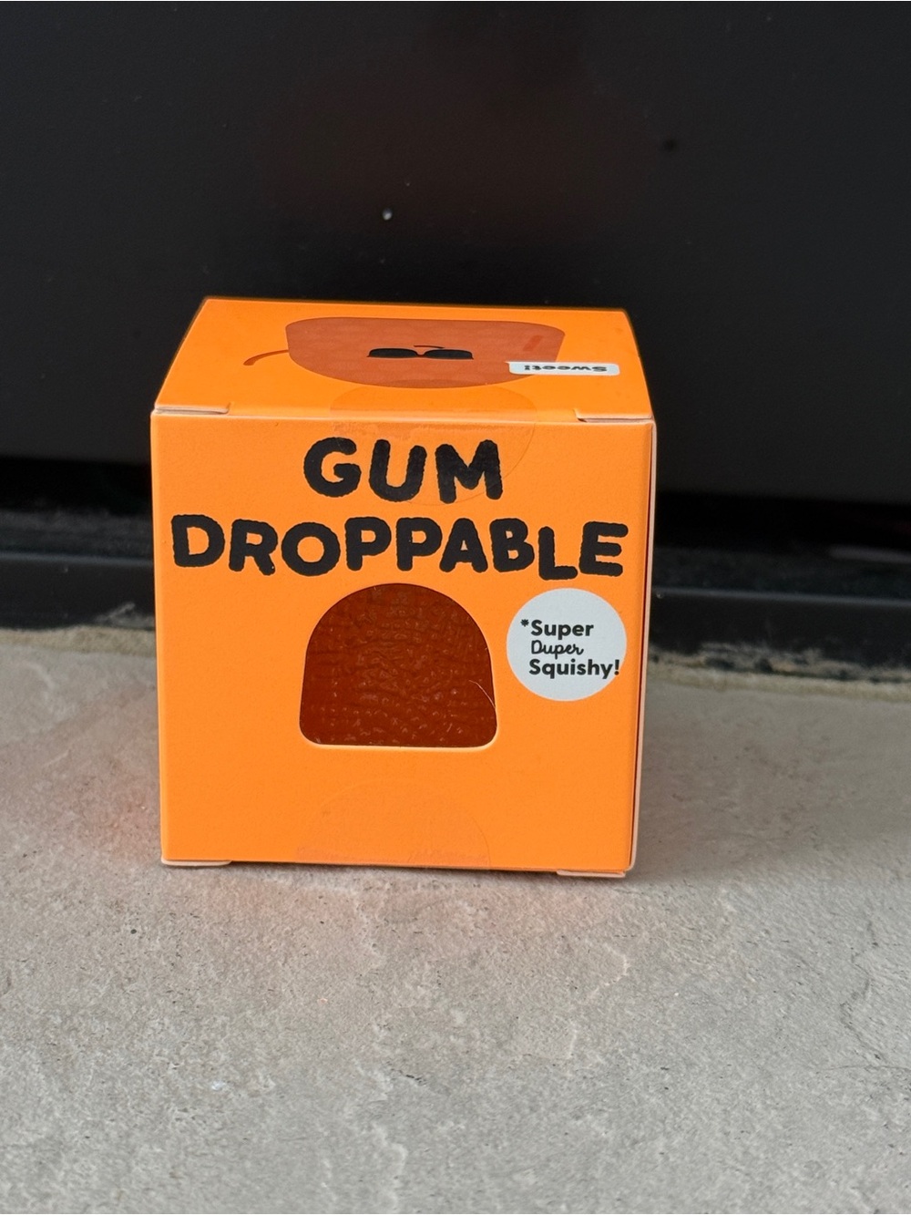 Gum Droppable Orange Squishy Toy by